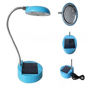 8LED Namų Mini Kolonėlė Gooseneck Plastiko Patalpų Stalo Lempa Saulės energija Varomas Dėvėti, Atsparus Energijos Taupymo USB Įkrovimo Šviesus