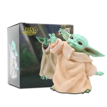 8cm Star Wars Kūdikių Yoda Rinkimo Veiksmų Skaičius, Žaislų PVC Miniatiūriniai Žaislai, Lėlės Dovana Vaikų Diena