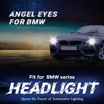 90W High Power LED angel eye lemputės žiedas Žymeklio šviesa 2000-2006, BMW E53 X5 Super Šviesus