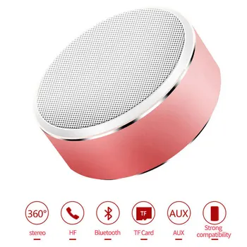 A8L Portable Bluetooth Speaker Mini Belaidės Stereo žemų dažnių Garso Lauke AUX TF Kortelės MP3 Grotuvas su Mikrofonu, Skirti Telefonams, Tabletės