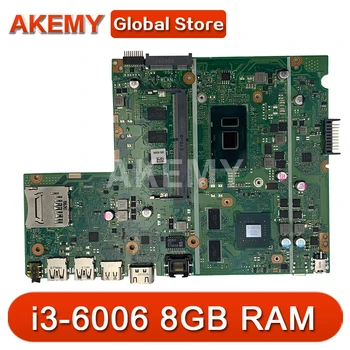 AK X541UJ i3-6006 CPU GT920M 2GB Borto 8GB RAM DDR4L Už ASUS X541UJ X541UVK Nešiojamas Plokštė Testuotas