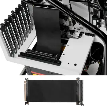 ALLOYSEED PCI Express X16 Riser Card High Speed PCIE 16x Lankstus Kabelis Pratęsimo Prievado Adapteris Riser Card