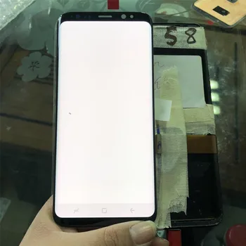 AMOLED skystųjų kristalų (LCD Samsung Galaxy S8 G950 G950F LCD Jutiklinis Ekranas skaitmeninis keitiklis Asamblėjos Pakeitimas LCD Ekranas su mažais negyvų pikselių