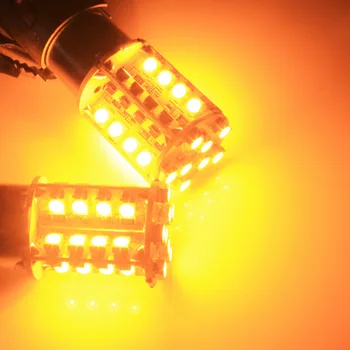 ANGRONG 2x 581 PY21W Lemputė BAU15s 40 SMD LED Posūkio Signalo Priekyje gale Lemputė Gintaro