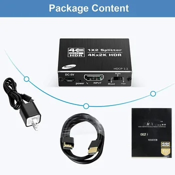 ANPWOO HDCP2.2 Krekingo Dekoderis HDMI suderinamus 2.0 Platintojas 1-2 Iš 4K60 Zoom Scaler Ultra HD Palaiko Garso HDCP Versija