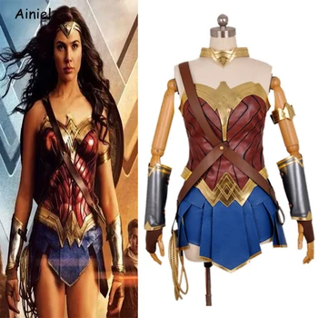 Ainiel Disfraz Kostiumas Teisingumo Lyga Cosplay Superhero, Pilnas Komplektas Fancy Dress Helovinas Kostiumas Šalis Moterų Suaugusiųjų Mergaitės