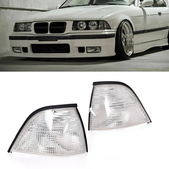 Aišku, Objektyvas Automobilio Priekinio Kampo Žibintai Posūkio Signalo Lemputė Sidelights BMW E36 3-Series 1992-1998