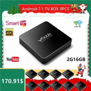 Amlogic S905W Android 7.1 Smart TV Box 2G 16GB Media Player HD 