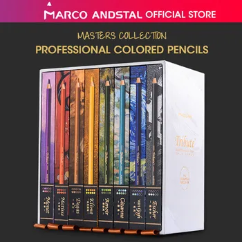 Andstal Marco MEISTRŲ KOLEKCIJA 80 Spalvų Profesinės Dailės Menininkas Naftos Spalvų Pieštukų Rinkinį, piešimo Spalva spalvoti pieštukai