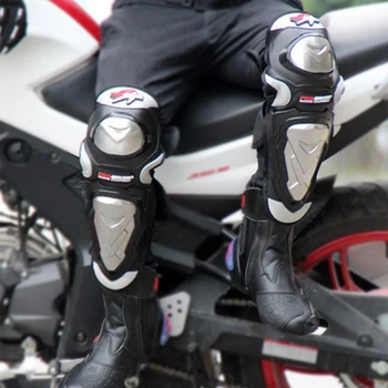 Apsaugos Motociklo kneepad Storio tainless plieno motokroso įranga, moto raštas lenktynių alkūnė pravažumo 4PC/1SET
