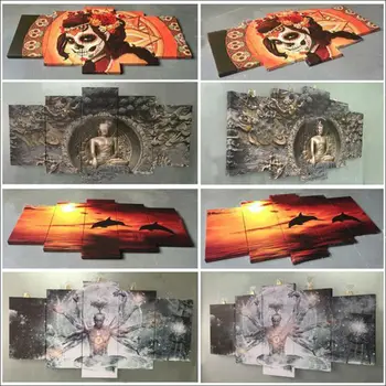 ArtSailing HD spausdinimo 5 gabalo drobės meno Gaisrų gesinimo Gaisrininkas sienos, namo apdailos priedai modernus Plakatas su rėmu PC-8066