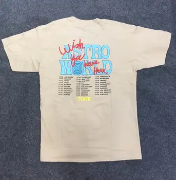 Astroworld Marškinėliai Moterims Vyrai Scott Travis Astroworld Marškinėlius Užsieniečių Screamer Aukštos Kokybės Hip-Hop Atsitiktinis ASTROWORLD T-shirt
