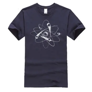 Atominės Meteoritas Big Bang Teorija Vyrų T Shirts Fizinių Mokslų Galaxy Star Mėnulis Medvilnės Marškinėliai Vyrams Topai Marškinėliai Spausdinti