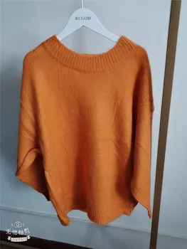 Atsitiktinis megztinis moterims rudenį korėjos stiliaus o-kaklo megztiniai temperamentas kietas ilgomis rankovėmis negabaritinių puloveriai viršūnes 2020 m.