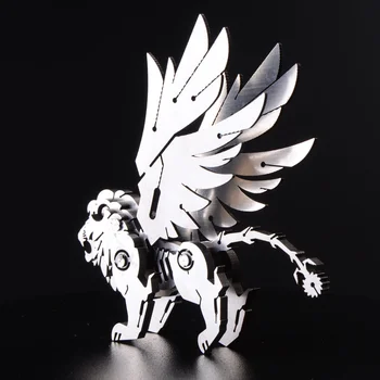 Aukštos Kokybės Briedžių/Dragon Gyvūnų Nerūdijančio Plieno 3D Metalo Rinkiniai Įspūdį Surinkimo Modelis Kūrybingi Gimtadienio Apdailos Kolekcijos Žaislas