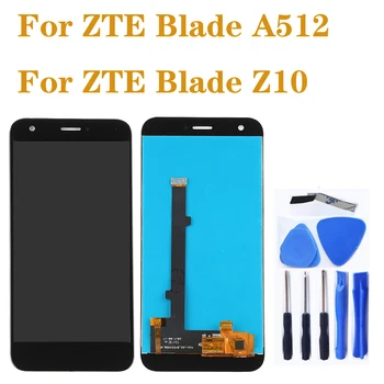 Aukštos kokybės LCD ZTE Blade A512 LCD + touch ekranas skaitmeninis keitiklis mazgas, ZTE Z10 ekrano Remontas, dalys