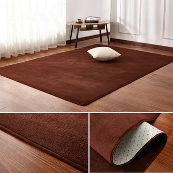 Aukštos kokybės trumpas trumpaplaukis koralų aksomo kilimas miegamojo grindų kilimėlis kambarį pagalvėlė kavos staliukas antklodė kilimas