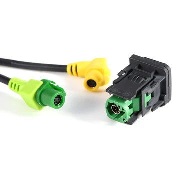 Automobilinis USB AUX jungiklio laidas pajungti USB audio adapter RCD510 RNS315 Passat B6 B7 Golf 5 MK5 Golf 6 MK6 GTI Jetta 5 MK5 CC