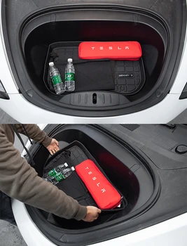 Automobilio Priekinės Galinės bagažo skyriaus Kilimėlis Tesla Model 3 Priedai Apsauginis Padas Linijinių Krovinių Vandeniui TPE Gumos Grindų Beskonis Patvarus