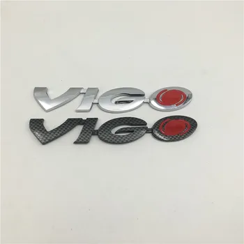 Automobilio Stilius Toyota Hilux Vigo Bagažinės Emblema Galiniai Kamieno Logotipas Ženklelis Lentele Juoda Anglis / Sidabrinė