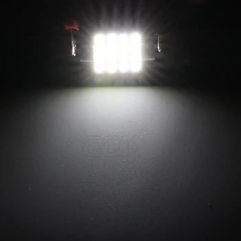 Automobilio led Interjero Šviesos c5w 36mm 39mm 42mm 31mm girlianda 16smd 3528/1210 Led Automobilių Dome LED apšvietimas Vidaus apšvietimo Lemputės Auto Stogo
