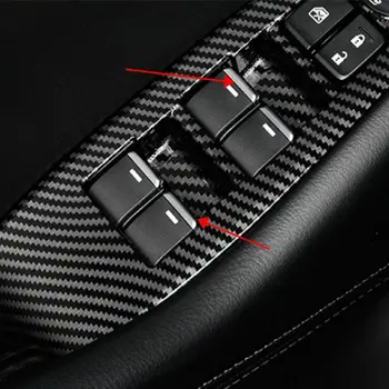 Automobilio stilius ABS 7PCS/SET Automobilių langų pakėlimo mygtukai papuošti blizgančiais už mazda 6 mazda Atenza 3 Axela CX4 CX5 CX3