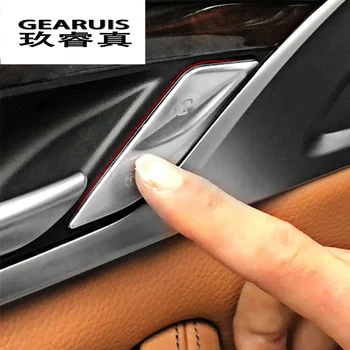 Automobilio stilius Durų Unlock Mygtukai Apima Apdaila Rankenos Klavišą apdailos Lipdukai BMW 5 serijos G30 G38 6gt auto Priedai