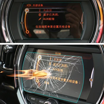 Automobilių Navigacijos Screen Protector, GPS Plieno, Stiklo, Plėvelės, Mini Cooper S JCW Vienas F54 F55 F56 F57 F60 Tautietis, Automobilių Reikmenys