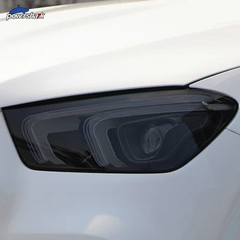 Automobilių Žibintų Spalva Juoda Apsauginės Plėvelės užpakalinis žibintas Skaidrios TPU Lipdukas Mercedes Benz GLE Klasės VISUREIGIS W167 AMG 2020-On