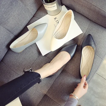 BEYARNE Didelio dydžio plokšti batai minkšto paviršiaus, juoda profesionalus darbas laisvalaikio bateliai naujus moteriškus butas batai seklių burną nurodė