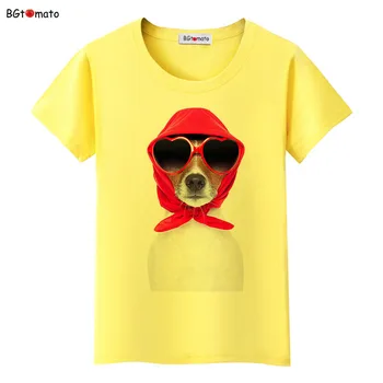 BGtomato Džentelmenas šuo juokingi marškinėliai moterims cool top tees nauja, t-shirt puikus kawaii drabužius mielas marškinėlius moterims viršų