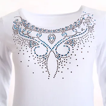 BLINGSTORY Rudenį ilgomis Rankovėmis Viršūnes Diamond Pagrindinis Moterims Atsitiktinis Tee moteriški marškinėliai