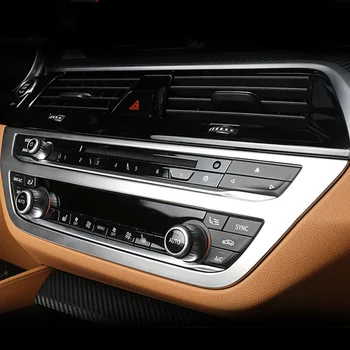 BMW 5 Serijos G30 2017 2018 2019 2020 Automobilių Reikmenys Centrinės Kontrolės Oro Kondicionavimo sistema Mygtuką CD Apdailos Skydelio Apdaila Padengti