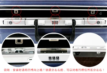 Bagažo lock priedai B35 užrakinti vagonėlį atveju, kelionės bagažo remonto reikmenys aliuminio rėmas b35 klavišą apsauga slaptažodžiu core