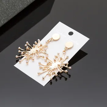 Baroko Perlo Karoliukų Kutais, Lašas Auskarai Moterims, Perpintą Medūzos Projekto Unikalus Aukso Metalo Sprogo Fejerverkų Earings Pareiškimas