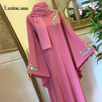Bbonlinedress Maroko Caftan vakarinę Suknelę 2020 Musulmonų Dubajus Abaja Suknelė arabų Oficialų Suknelė Plius Dydis soiree skraiste marocain