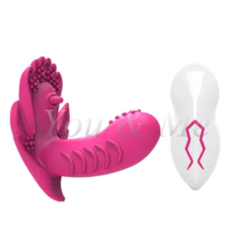 Belaidis nuotolinio valdymo atstumas 20m drugelis vibratorius,USB saugumo mokestis Vibracija Kelnaitės Klitorio Sekso Žaislai Moterims