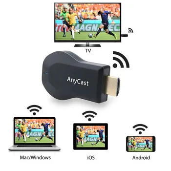 Belaidžio HDMI TV Stick AnyCast M2 Airplay, WiFi Ekranas Dongle TV Imtuvas Miracast už Telefoną PC 