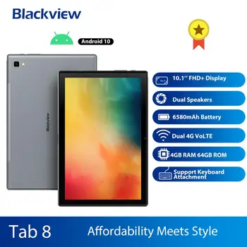 Blackview Tab 8 Tablet Octa core 10.1 colių 4GM+64GM 13MP SC9863A 