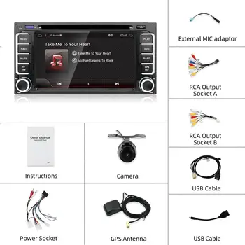 Bosion 2DIN Android 10.0 Automobilių Radijo DVD palaikymas 4G SIM kortelės, Automobilio Navigacijos Toyota automobilių 6.2' colių skaitmeninio Muitl-touch ekranas