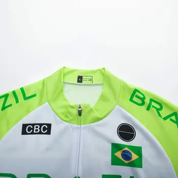 Brazilijos Nacionalinės Rinktinės 2020 Vyrų Dviračių Džersis Nustatyti Dviračių Drabužių Ropa Ciclismo Jersey Pro Dviratį Dviračiu Dėvėti Drabužiai 20D Gelis