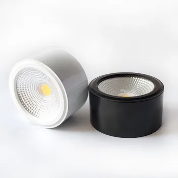 COB LED Downlight Paviršiaus Sumontuoti Patalpų Lubų Downlight 3W 5W 7W Pritemdomi LED Spot Naudoti Kambarį Drabužių Parduotuvės Fojė