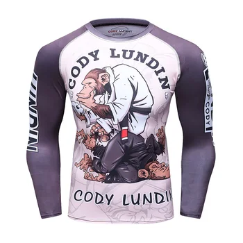 Cody Lundin Skaitmeninis Sublimacijos Spausdinti Bėrimas Apsaugas Vyrų Apvalios Kaklo Veikia Fitneso Marškinėlius
