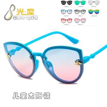 Cute cat eye vaikų uv400 akiniai nuo saulės aukštos kokybės 2020 m. vaikų mergaičių berniukų bamblys saulės akiniai derliaus oculos de sol infantil