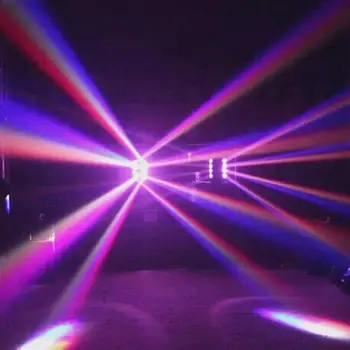 DJ, LED Voras scenos apšvietimas 8x12w RGBW 4IN1 Juda Šviesos žibintas DMX valdymo Kietas Sukasi Poveikis Disco muzikos grupė žibintai