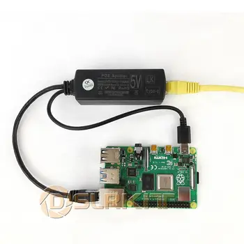 DSLRKIT Gigabit Aktyvus PoE Splitter 5V 5.2 V 2.4 USB A TIPO Moterų Orange pi 802.3 af
