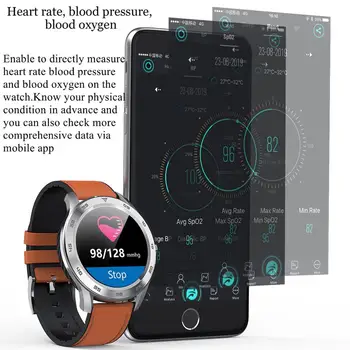 DT98 Smart Žiūrėti IP68 Vandeniui Žiūrėti EKG Fitness Tracker Sporto Žiūrėti Full Screen Touch Apyrankė Vyrams, Verslo Smartwatch