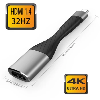 DZLST USB C Tipo HDMI kabelis Adapteris 4K C Tipo 3.1-HDMI 