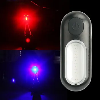 Deemount Dual Šviesos Dviračio Galinio vaizdo Įspėjimas 5 Režimu COB LED Įkrovimo Lemputė Latern nuo balnelio iškyšos ir Diržo Mount W/ Režimas Atmintis