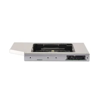 DeepFox Aliuminio NGFF M. 2 M2 2 HDD Caddy 9.5 mm SATA 3 Optibay Standžiojo Disko Gaubtas, Adapteris Atveju, 2.5 SSD HDD